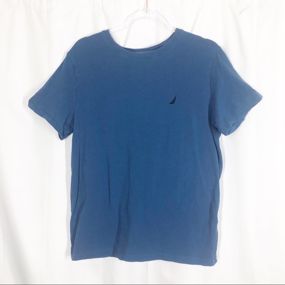 5/$25‎ - Nautica Mens Medium Blue T Shirt - Picture 1 of 3